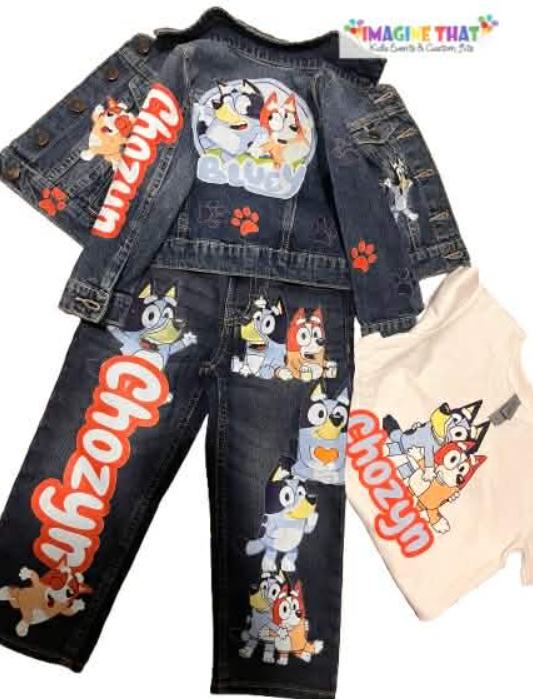 3 Piece Denim Set - Custom Outfit