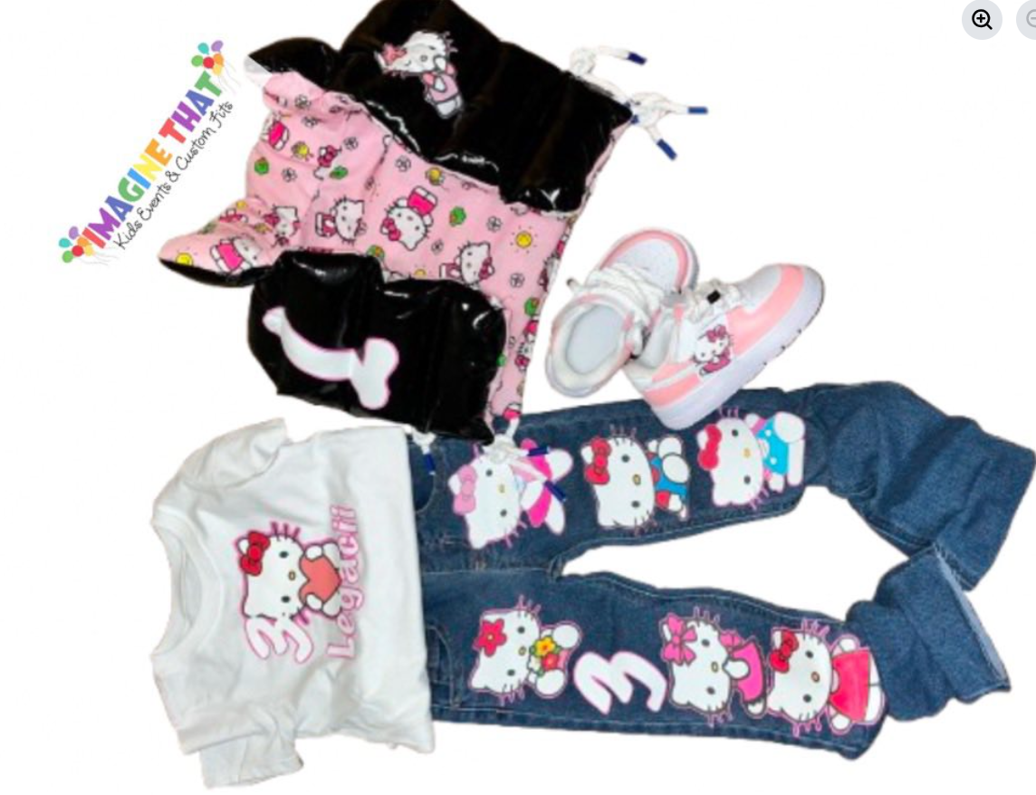 overall set with Air force ones