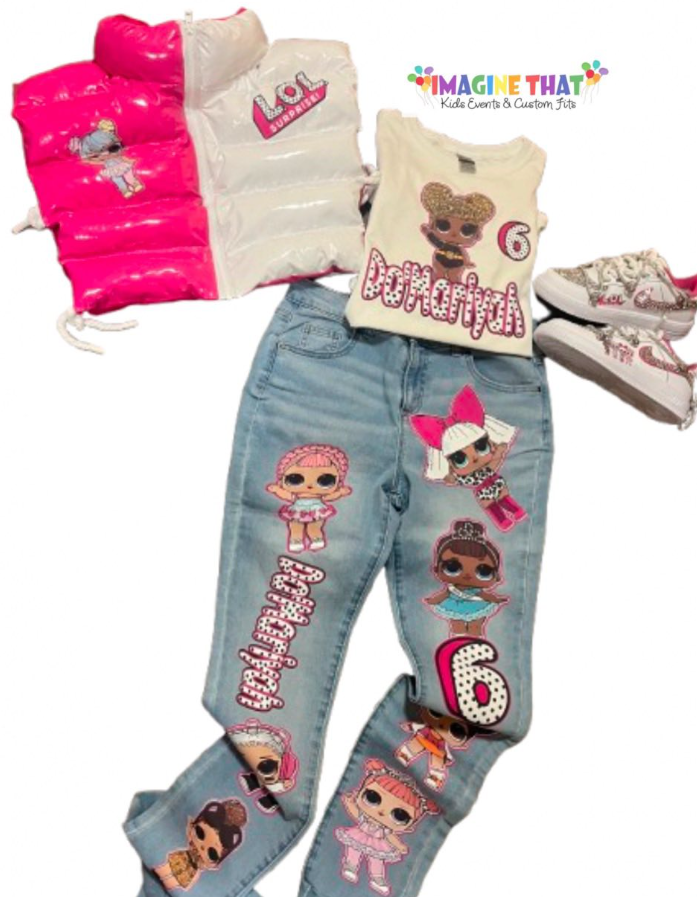 overall set with Air force ones